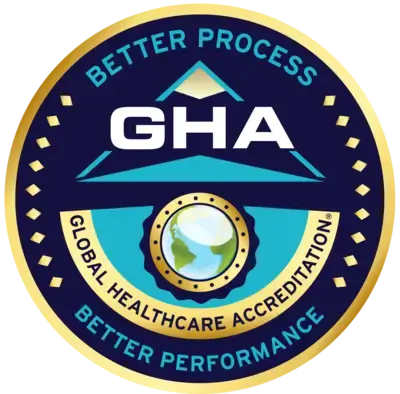 Bookimed – badge de certification de facilitateur de tourisme médical Global Healthcare Accreditation (GHA)
